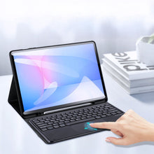 Заредете изображение във визуализатора на галерията – DUX DUCIS case TK foldable with Wireless Keyboard for SAMSUNG Tab S10 FE Plus black
