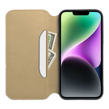 Заредете изображение във визуализатора на галерията – Калъф тип книга DUAL POCKET за IPHONE 17 Plus златист
