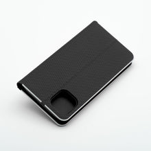 Заредете изображение във визуализатора на галерията – Калъф тип книга LUNA Carbon за IPHONE 17 Air черен
