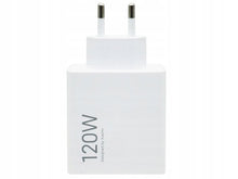 Заредете изображение във визуализатора на галерията – XIAOMI original charger USB A QC3.0 3A 120W MDY-16-EN + data cable USB A to Type C 6A 1m white bulk
