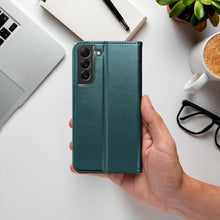 Заредете изображение във визуализатора на галерията – Калъф тип книга  SMART MAGNETO за MOTOROLA EDGE 60 dark зелен
