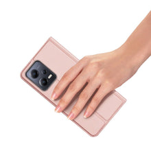 Заредете изображение във визуализатора на галерията – Калъф тип книга DUX DUCIS SKIN PRO за REDMI NOTE 12 5G розов
