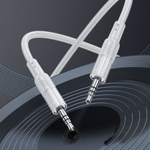 Заредете изображение във визуализатора на галерията – Кабел Hoco AUX Audio Jack 3,5mm to 3,5mm UPA27 1,2m сив
