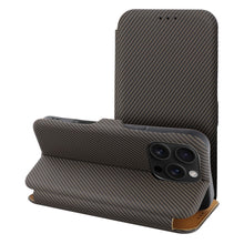 Заредете изображение във визуализатора на галерията – FOLIO Side Калъф тип книга MAGNET за IPHONE 16 PRO MAX кафяв
