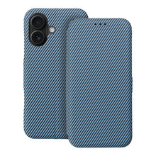 Заредете изображение във визуализатора на галерията – FOLIO Side Калъф тип книга MAGNET за IPHONE 16 син

