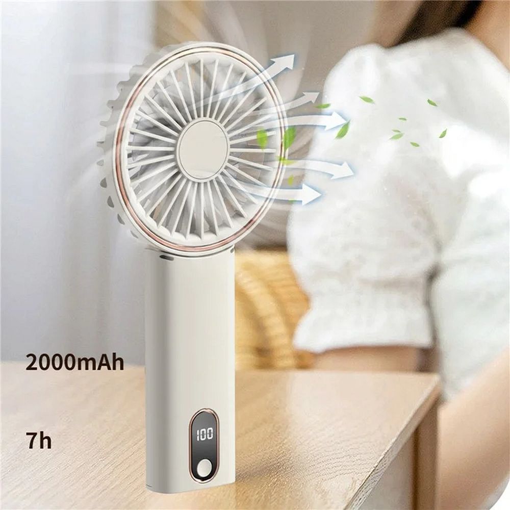 Portable fan W10 beige – TopMag