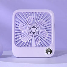 Заредете изображение във визуализатора на галерията – Desk fan with adjustable stand W30 purple
