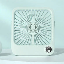 Заредете изображение във визуализатора на галерията – Desk fan with adjustable stand W30 blue
