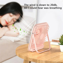 Заредете изображение във визуализатора на галерията – Desk fan with adjustable stand W30 blue
