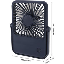Заредете изображение във визуализатора на галерията – Desk fan with adjustable stand HX-122 dark blue
