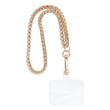 Заредете изображение във визуализатора на галерията – CHAIN #42 Phone lanyard, Phone pendant / cord length 40cm (20cm in the loop) / on wrist - gold
