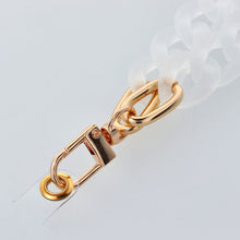 Заредете изображение във визуализатора на галерията – PANAMA Phone lanyard, Phone pendant / cord length 40cm (20cm in the loop) / on wrist - white
