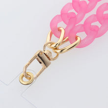 Заредете изображение във визуализатора на галерията – PANAMA Phone lanyard, Phone pendant / cord length 40cm (20cm in the loop) / on wrist - pink
