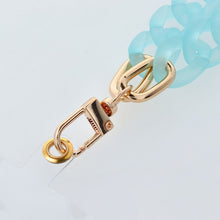 Заредете изображение във визуализатора на галерията – PANAMA LONG Phone lanyard, Phone pendant / cord length 80cm (40cm in the loop) / on neck - blue

