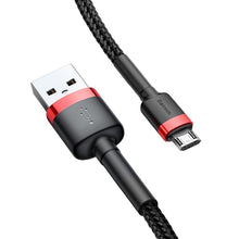 Заредете изображение във визуализатора на галерията – Baseus кабел cafule micro 1,5a 2m red+black camklf-c91
