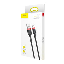 Заредете изображение във визуализатора на галерията – Baseus кабел cafule micro 1,5a 2m red+black camklf-c91
