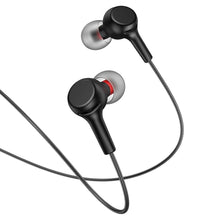 Заредете изображение във визуализатора на галерията – HOCO wire earphones Jack 3,5 mm with microphone M78 black
