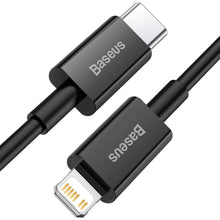 Заредете изображение във визуализатора на галерията – Baseus cablel type c to apple lightning 8-pin pd20w power delivery superior series fast charging catlys-c01 2 meter black
