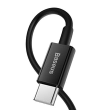 Заредете изображение във визуализатора на галерията – Baseus cablel type c to apple lightning 8-pin pd20w power delivery superior series fast charging catlys-c01 2 meter black
