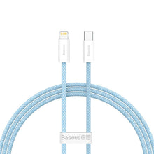 Заредете изображение във визуализатора на галерията – Baseus cable type c to apple lightning 8-pin pd20w power delivery dynamic series cald000003 1m blue
