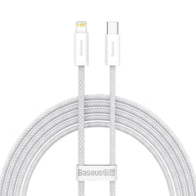 Заредете изображение във визуализатора на галерията – Baseus cable type c to apple lightning 8-pin pd20w power delivery dynamic series cald000102 2m white
