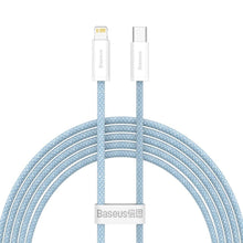 Заредете изображение във визуализатора на галерията – Baseus cable type c to apple lightning 8-pin pd20w power delivery dynamic series cald000103 2m blue
