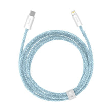 Заредете изображение във визуализатора на галерията – Baseus cable type c to apple lightning 8-pin pd20w power delivery dynamic series cald000103 2m blue
