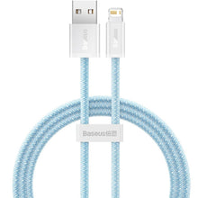 Заредете изображение във визуализатора на галерията – Baseus cable usb to apple lightning 8-pin 2,4a dynamic series cald000403 1m blue
