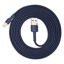 Заредете изображение във визуализатора на галерията – Baseus cable  usb to o apple lightning 8-pin 2a yvien calyw-a13 1,8m navy blue
