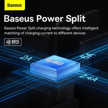 Заредете изображение във визуализатора на галерията – BASEUS cable USB 3in1 Flash Series USB-C micro USB Lightning 66W CASS040001
 1.2m black
