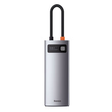 Заредете изображение във визуализатора на галерията – BASEUS HUB 5in1 Typ C to HDMI + 3xUSB 3.0 + PD CAHUB-CX0G
