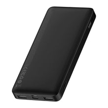 Заредете изображение във визуализатора на галерията – Baseus Bipow powerbank с дисплей 10 000 mAh 15W черен (Overseas Edition) + USB-A - Micro USB 0.25m кабел черен (PPBD050001)

