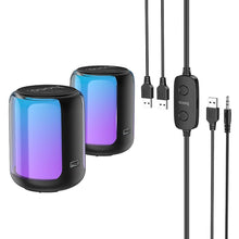 Заредете изображение във визуализатора на галерията – HOCO speaker bluetooth 2in1 Colorfull BS56 black
