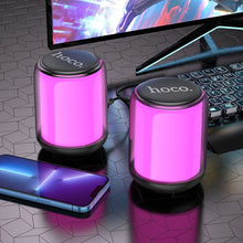 Заредете изображение във визуализатора на галерията – HOCO speaker bluetooth 2in1 Colorfull BS56 black

