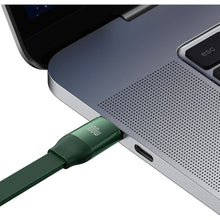 Заредете изображение във визуализатора на галерията – Baseus Bright Mirror 2 retractable cable 3in1 USB Type C - micro USB + Lightning + USB Type C 3.5A 1.1m green (CAMJ010206)
