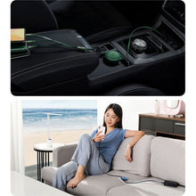 Заредете изображение във визуализатора на галерията – Baseus Bright Mirror 2 retractable cable 3in1 USB Type C - micro USB + Lightning + USB Type C 3.5A 1.1m green (CAMJ010206)
