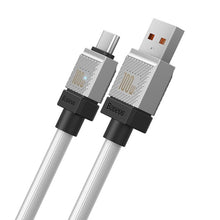 Заредете изображение във визуализатора на галерията – BASEUS кабел USB to Type C CoolPlay бързо зареждане  100W 2m white CAKW000702
