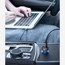 Заредете изображение във визуализатора на галерията – Baseus car charger USB / USB Type C 65 W 5 A SCP Quick Charge 4.0+ Power Delivery 3.0 LCD display gray (CCKX-C0G)

