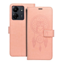 Заредете изображение във визуализатора на галерията – Калъф тип книга MEZZO за XIAOMI Redmi 13C / POCO C65 dreamcatcher праскова fuzz
