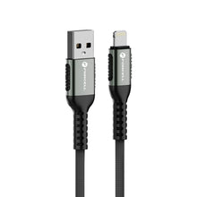 Заредете изображение във визуализатора на галерията – FORCELL F-ENERGY C257 cable USB A to Lightning 2,4A 12W Cafule 0,5 m black
