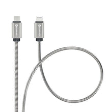 Заредете изображение във визуализатора на галерията – FORCELL F-ENERGY Metal C238 cable Type C to Lightning PD 3A 27W 2 m silver
