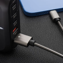 Заредете изображение във визуализатора на галерията – FORCELL F-ENERGY Metal C234 cable USB A to Type C QC4.0A 3A 66W 2 m silver
