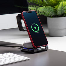 Заредете изображение във визуализатора на галерията – Forcell F-ENERGY Simply Charge 3in1 compatible with Apple Watch and Samsung Watch grey
