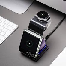 Заредете изображение във визуализатора на галерията – Forcell F-ENERGY Simply Charge 3in1 compatible with Apple Watch and Samsung Watch grey
