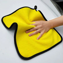 Заредете изображение във визуализатора на галерията – Microfiber car towel super absorbent 30 x 30 cm yellow gray
