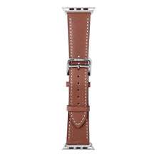 Заредете изображение във визуализатора на галерията – FORCELL F-DESIGN FA20 eco leather strap for APPLE Watch 42 / 44 / 45 / 49 mm brown
