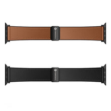Заредете изображение във визуализатора на галерията – FORCELL F-DESIGN FA21 eco leather strap for APPLE Watch 38 / 40 / 41 mm black

