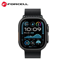 Заредете изображение във визуализатора на галерията – FORCELL F-DESIGN FA11 stainless steel strap for APPLE Watch 38 / 40 / 41 mm black
