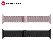 Заредете изображение във визуализатора на галерията – FORCELL F-DESIGN FA14 magnetic stainless steel strap for APPLE Watch 38 / 40 / 41 mm pink
