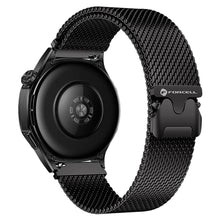 Заредете изображение във визуализатора на галерията – FORCELL F-DESIGN FS10 stailess steel strap for SAMSUNG Watch 20 mm black
